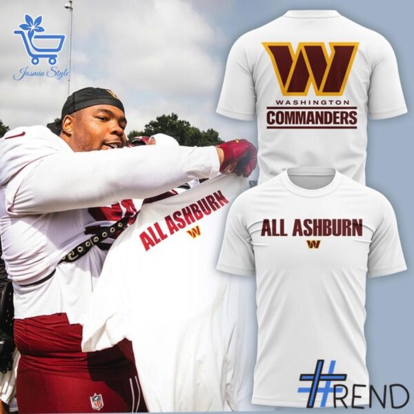 1 Washington Commanders All ASHBURN T shirt featuring a bold design for everyday confidence.