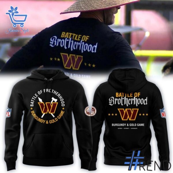 Bold and versatile 1 Washington Commanders Battle of Brotherhood hoodie for any occasion.