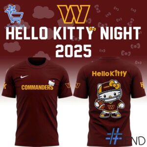 Bold and versatile 1 Washington Commanders Hello Kitty Shirt for any occasion.