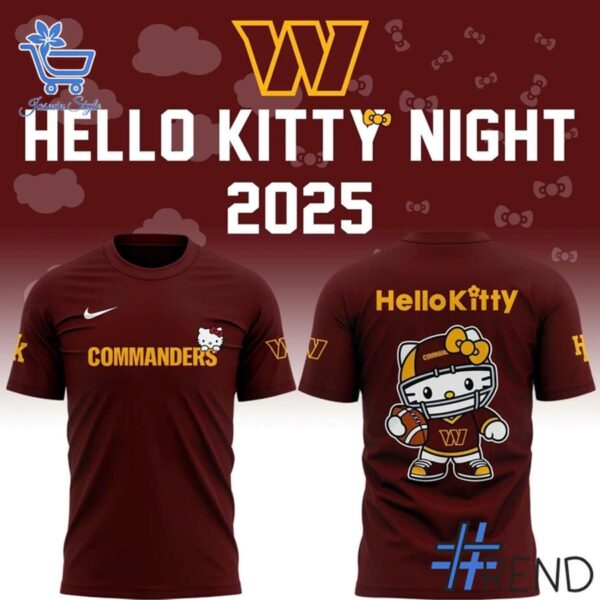Bold and versatile 1 Washington Commanders Hello Kitty Shirt for any occasion.