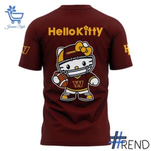 Bold and versatile 3 Washington Commanders Hello Kitty Shirt for any occasion.