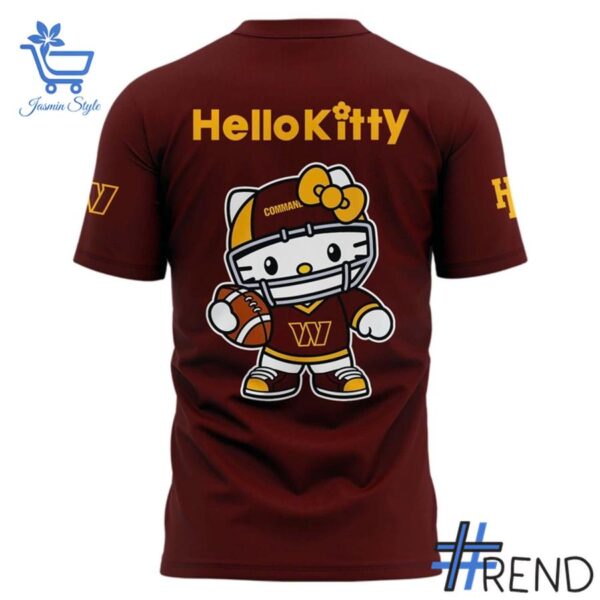 Bold and versatile 3 Washington Commanders Hello Kitty Shirt for any occasion.