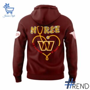 The 3 Washington Commanders Nurses Appreciation 2025 Hoodie delivers iconic streetwear energy.