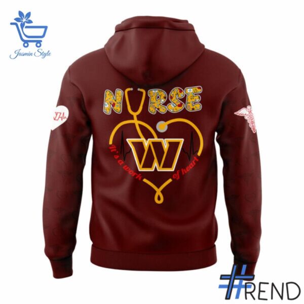The 3 Washington Commanders Nurses Appreciation 2025 Hoodie delivers iconic streetwear energy.
