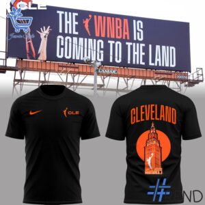 High-quality 1 Welcome To The Land Cleveland WNBA team Shirt featuring a stylish design for a standout look.