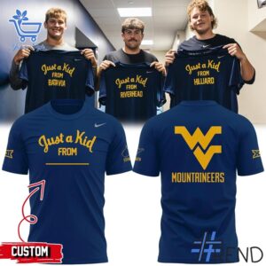 1 West Virginia Mountaineers Just a kid from Shirt designed with a clean aesthetic for everyday wear
