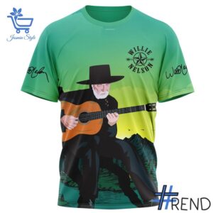 From casual to standout — 2 Willie Nelson 10th anniversary tour Outlaw Music Festival Shirt says it all.