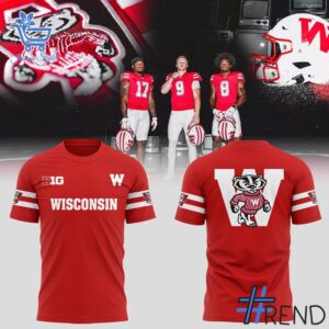 The 3 Wisconsin Badgers Football Throwback Uniforms Hoodie brings street-ready confidence to everyday outfits.