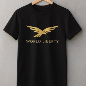 World Liberty T Shirt featuring a bold design for everyday confidence.