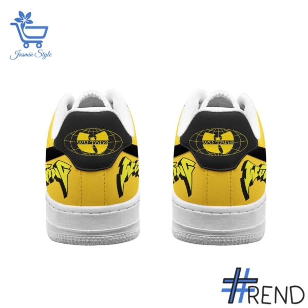 Level up your look with the bold style of 3 Wu Tang Clan Cream Nike Air Force Shoes.