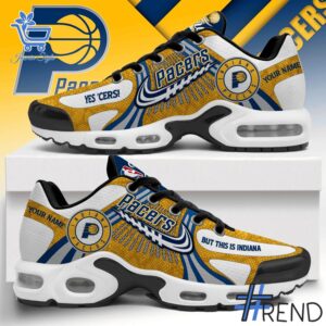 Premium quality 1 Yes Cers This is Indiana Pacers Air Max TN Shoes with a modern, versatile look