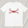 lesbian scissors t shirt designed with a clean aesthetic for everyday wear
