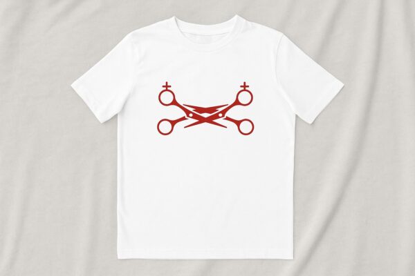 lesbian scissors t shirt designed with a clean aesthetic for everyday wear