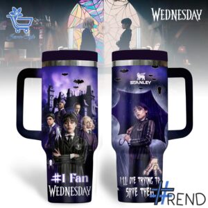 Stylish Fan Wednesday I'll Die Trying To Save Them Tumbler oz designed for all-day comfort.