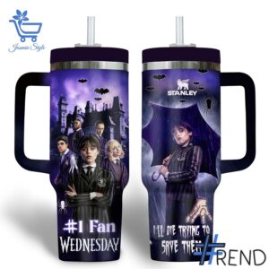 Stylish Fan Wednesday I'll Die Trying To Save Them Tumbler oz designed for all-day comfort.
