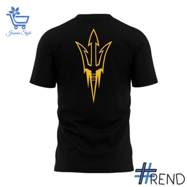 Versatile Dark Mode Arizona State Sun Devils Football T Shirt perfect for casual and sporty looks.