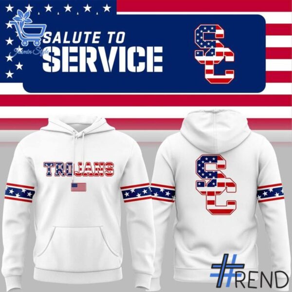 Versatile Military Appreciation USC Trojans Hoodie perfect for casual and sporty looks.