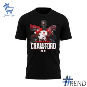 Stylish Terence Crawford x Nebraska Huskers T shirt designed for all-day comfort.