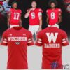 Refresh your collection with the timeless 1 2025 Throwback Uniforms Wisconsin Football T Shirt.