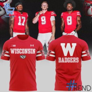 Refresh your collection with the timeless 1 2025 Throwback Uniforms Wisconsin Football T Shirt.