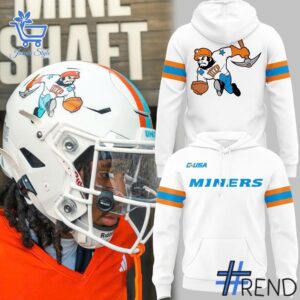 Versatile rd Homecoming UTEP Miners Football Hoodie perfect for casual and sporty looks.