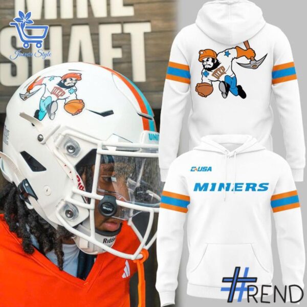 Versatile rd Homecoming UTEP Miners Football Hoodie perfect for casual and sporty looks.