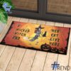 Take on every challenge with the A Wicked Witch And Her Cat Live Here Witch Doormat.