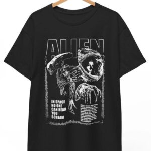 Refresh your collection with the timeless Alien In Space No One Can Here You Scream Shirt.