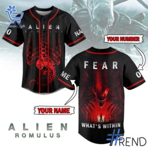 Stylish Alien Romulus Fear Baseball Jersey designed for all-day comfort.