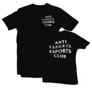 The Anti E Sport E Sport Club T Shirt adds a colorful spark to your wardrobe.