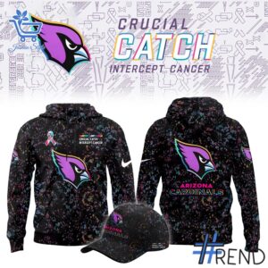 Trendy Arizona Cardinals Crucial Catch Hoodie perfect for casual and streetwear outfits.