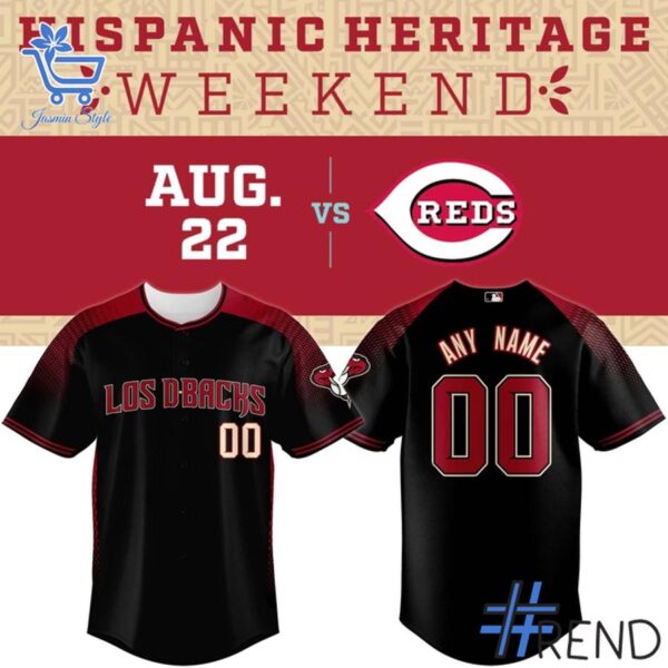 Refresh your collection with the timeless Arizona Diamondbacks Hispanic Heritage Baseball jersey.