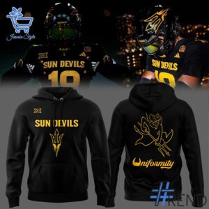 Versatile Arizona Sun Devils Football Hoodie perfect for casual and sporty looks.