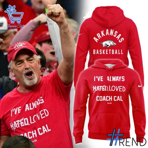Trendy Arkansas Razorbacks I've Always Loved Coach Cal Hoodie perfect for casual and streetwear outfits.