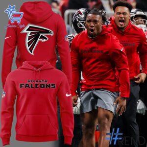 Refresh your collection with the timeless 1 Atlanta Falcons 2025 Red Hoodie.