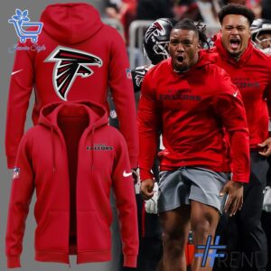 Refresh your collection with the timeless 2 Atlanta Falcons 2025 Red Hoodie.
