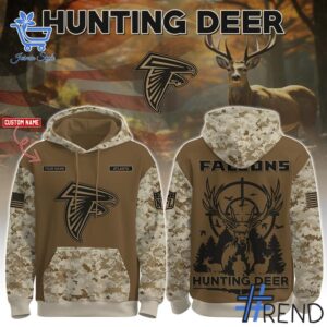 Experience the sleek design of the Atlanta Falcons Hunting Deer Hoodie.