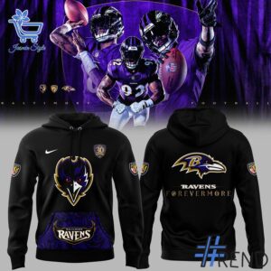 Stylish Baltimore Ravens Forevermore th Season Hoodie designed for all-day comfort.