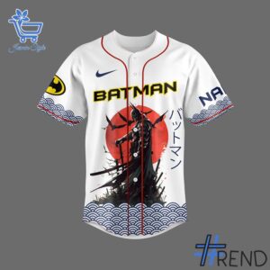 Refresh your collection with the timeless Batman Born in Darkness Baseball Jersey.