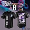 Stylish Boston Red Sox KPop Demon Hunters HuntrX Jersey designed for all-day comfort.