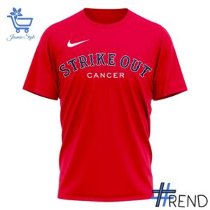 Refresh your collection with the timeless 2 Boston Red Sox Strike Out Cancer T Shirt.