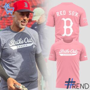 Refresh your collection with the timeless Boston Red Sox Strike Out Cancer TShirt.