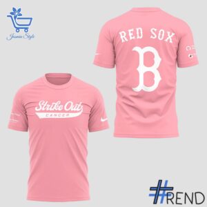Refresh your collection with the timeless Boston Red Sox Strike Out Cancer TShirt.