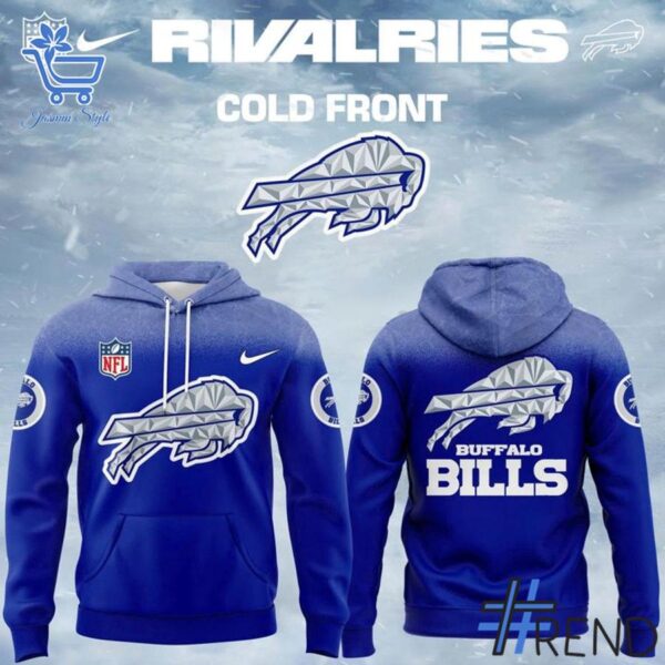 The Buffalo Bills Rivalries Cold Front Hoodie adds a colorful spark to your wardrobe.