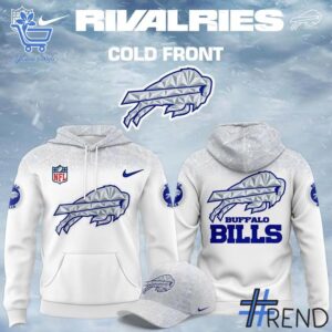 The Buffalo Bills Rivalries Cold Front Hoodie adds a colorful spark to your wardrobe.
