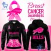 The Buffalo Bills Breast Cancer Awareness Hoodie adds a colorful spark to your wardrobe.