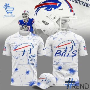 The Buffalo Bills Sesigned By Patients At Buffalo s Oishei Children s Hospital Hoodie jpg adds a colorful spark to your wardrobe.