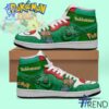 The Bulbasaur Pokemon Air Jordan adds a colorful spark to your wardrobe.
