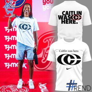 Experience the sleek design of the Caitlin Clark Caitlin Was Here Shirt.