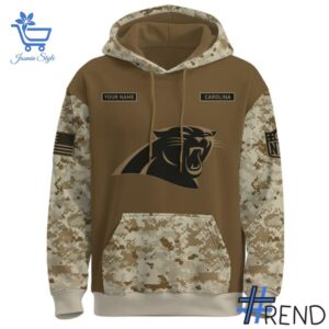 Experience the sleek design of the Carolina Panthers Hunting Deer Hoodie.